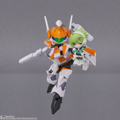 [PREORDER] Macross Tiny Session VF-31E Siegfried (Chuck Mustang Use) w/ Reina Prowler