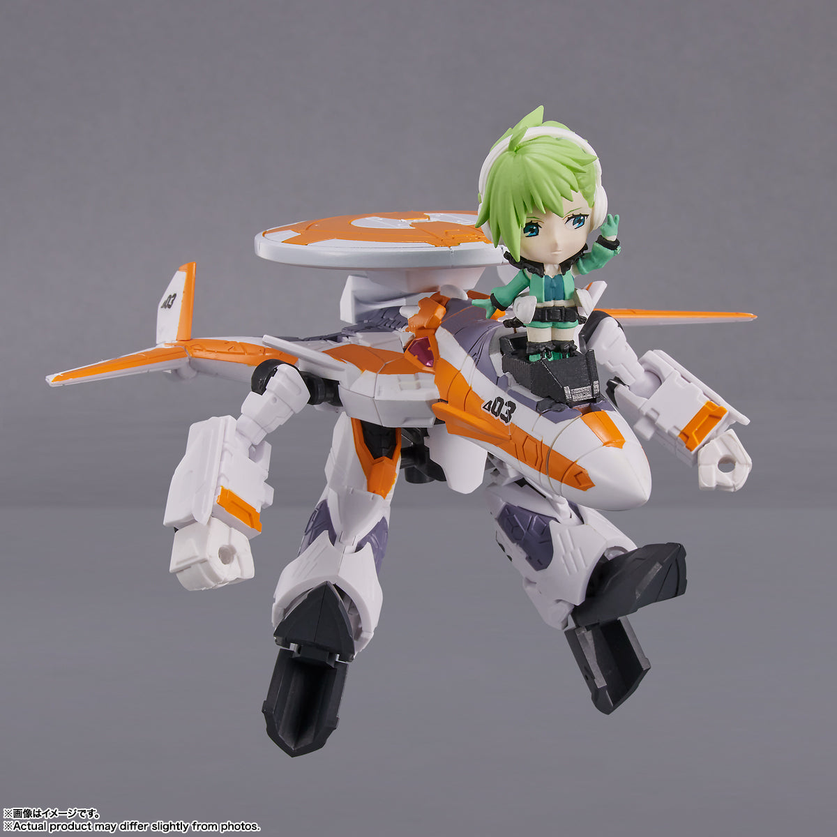 [PREORDER] Macross Tiny Session VF-31E Siegfried (Chuck Mustang Use) w/ Reina Prowler