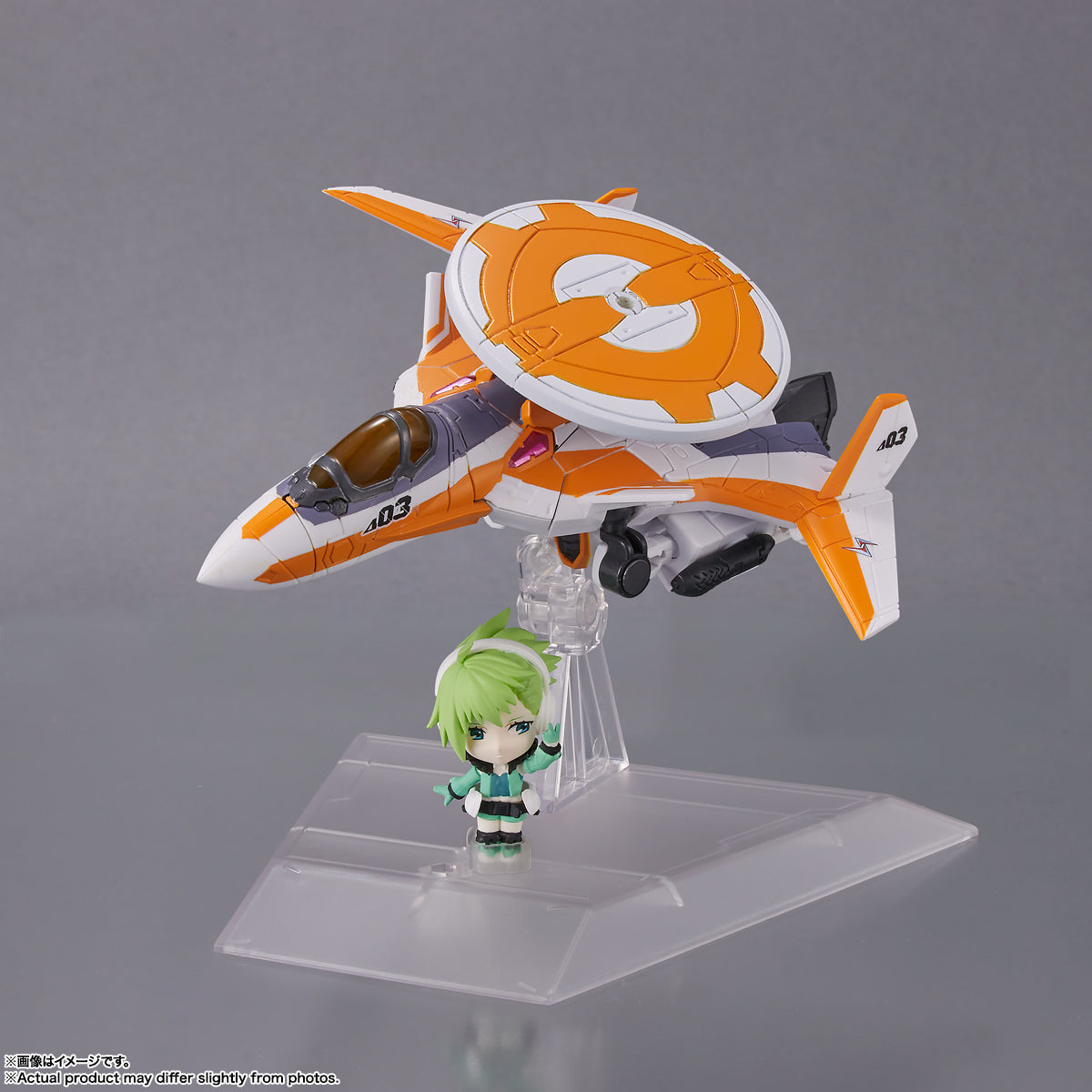 [PREORDER] Macross Tiny Session VF-31E Siegfried (Chuck Mustang Use) w/ Reina Prowler