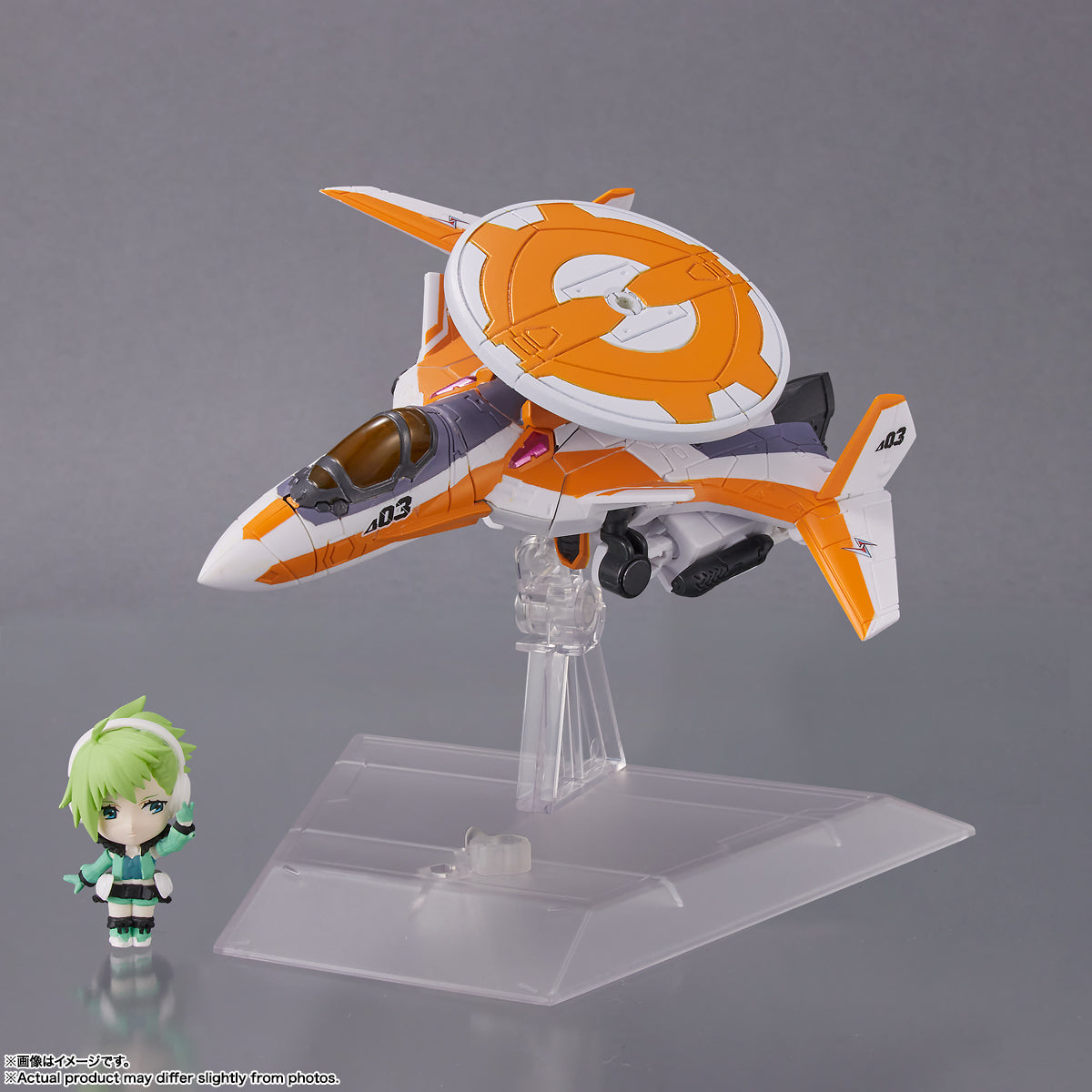 [PREORDER] Macross Tiny Session VF-31E Siegfried (Chuck Mustang Use) w/ Reina Prowler