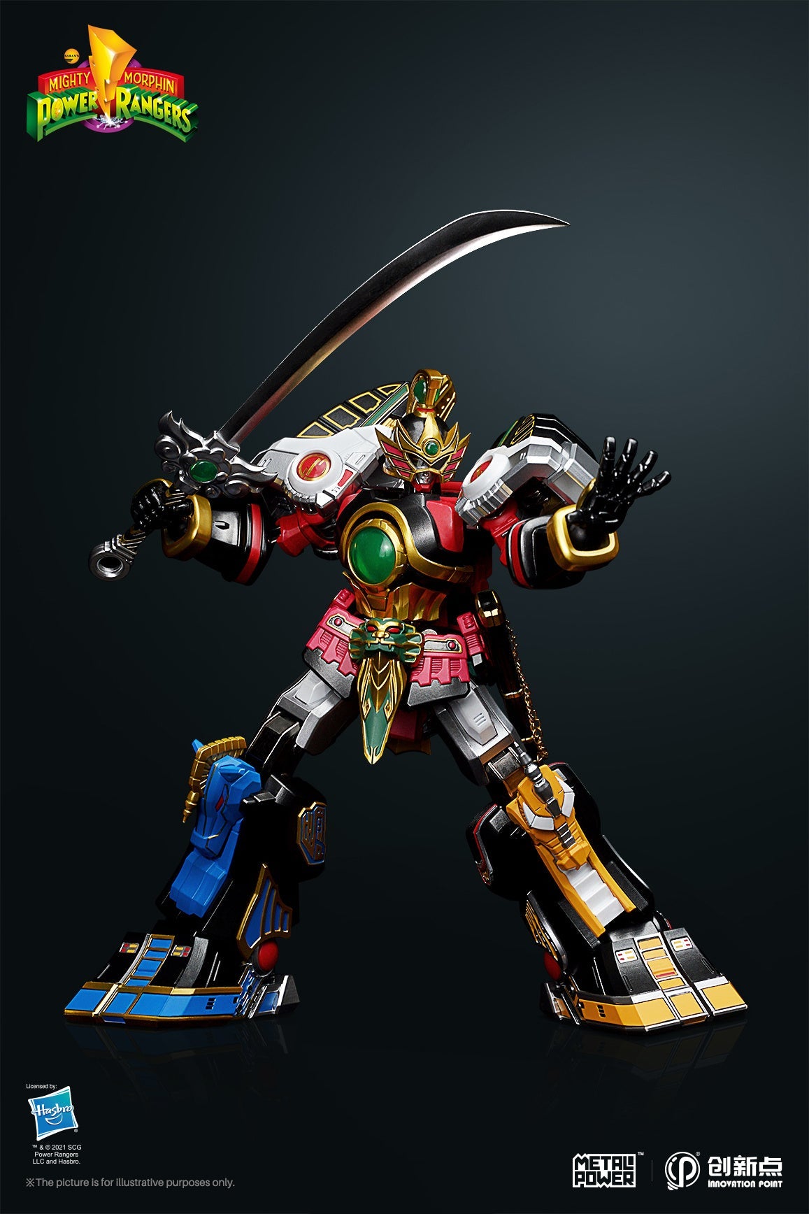 Power Rangers Metal Power Thunder Megazord Action Figure