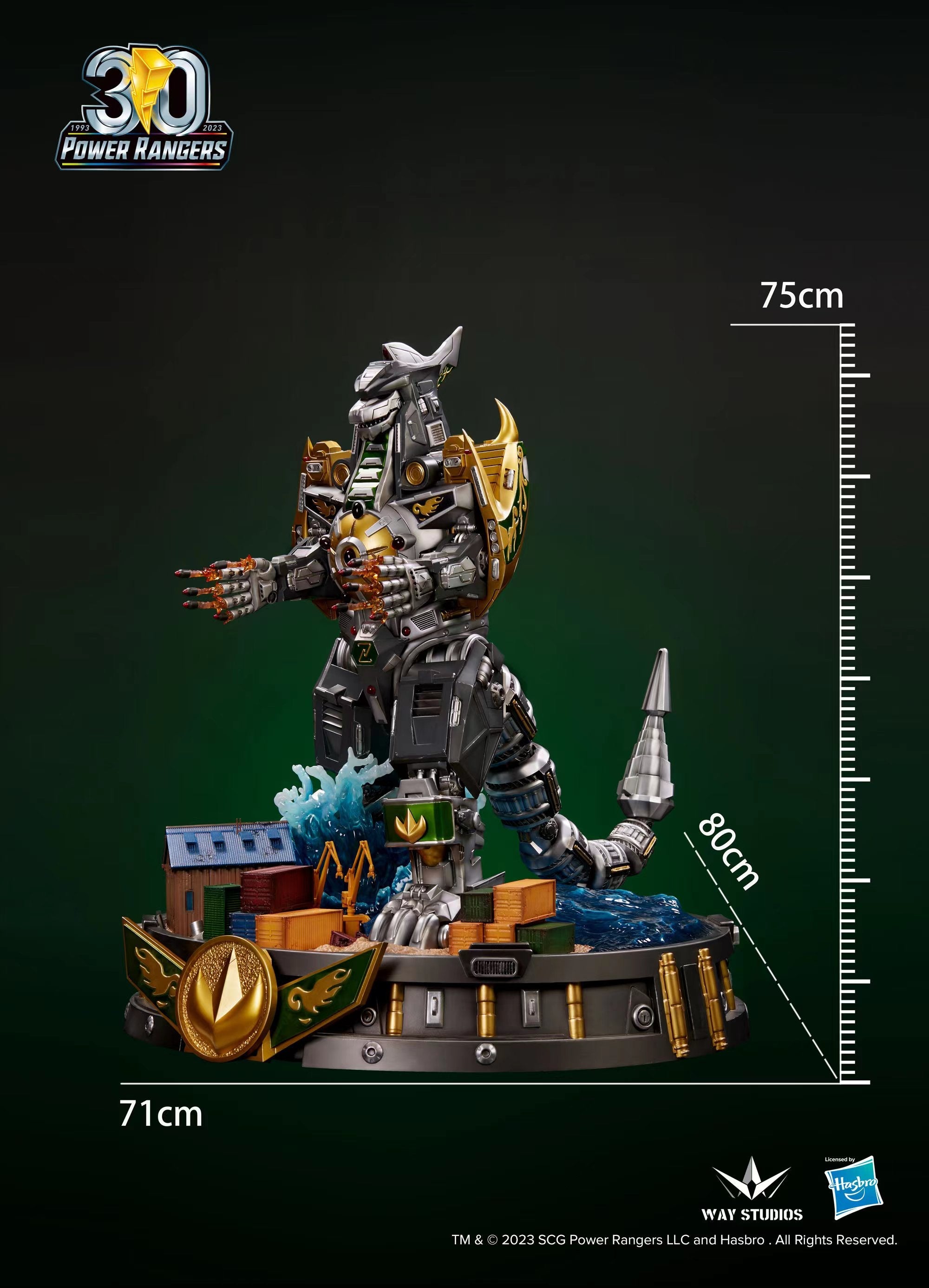 WayStudios Power Rangers Dragonzord Statue