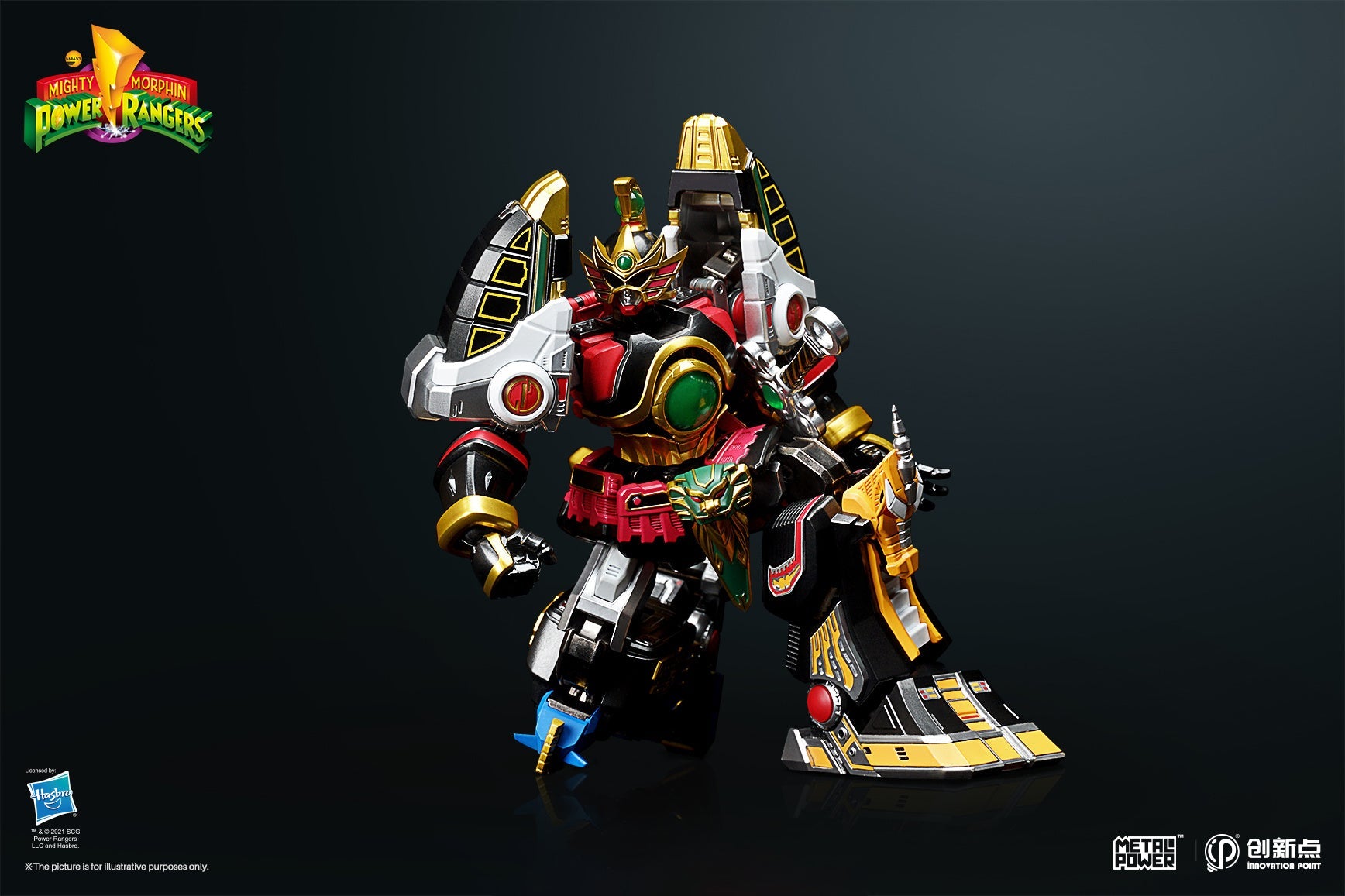 Power Rangers Metal Power Thunder Megazord Action Figure