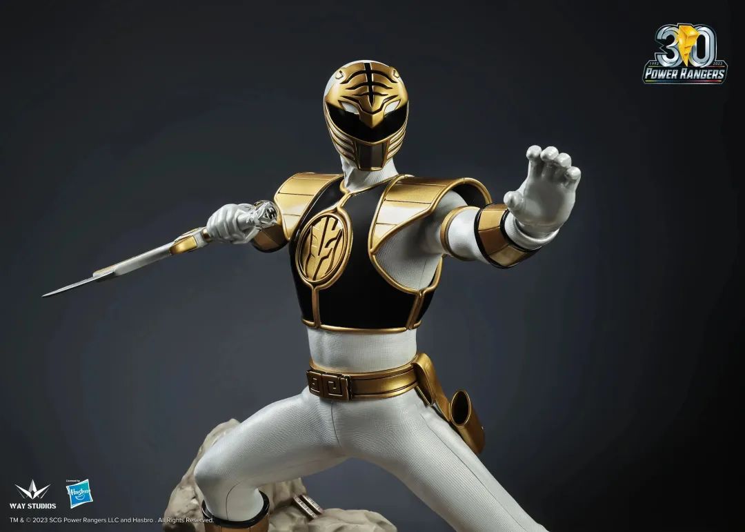 [PREORDER] WayStudios Mighty Morphin White Ranger 1/4 Scale Statue