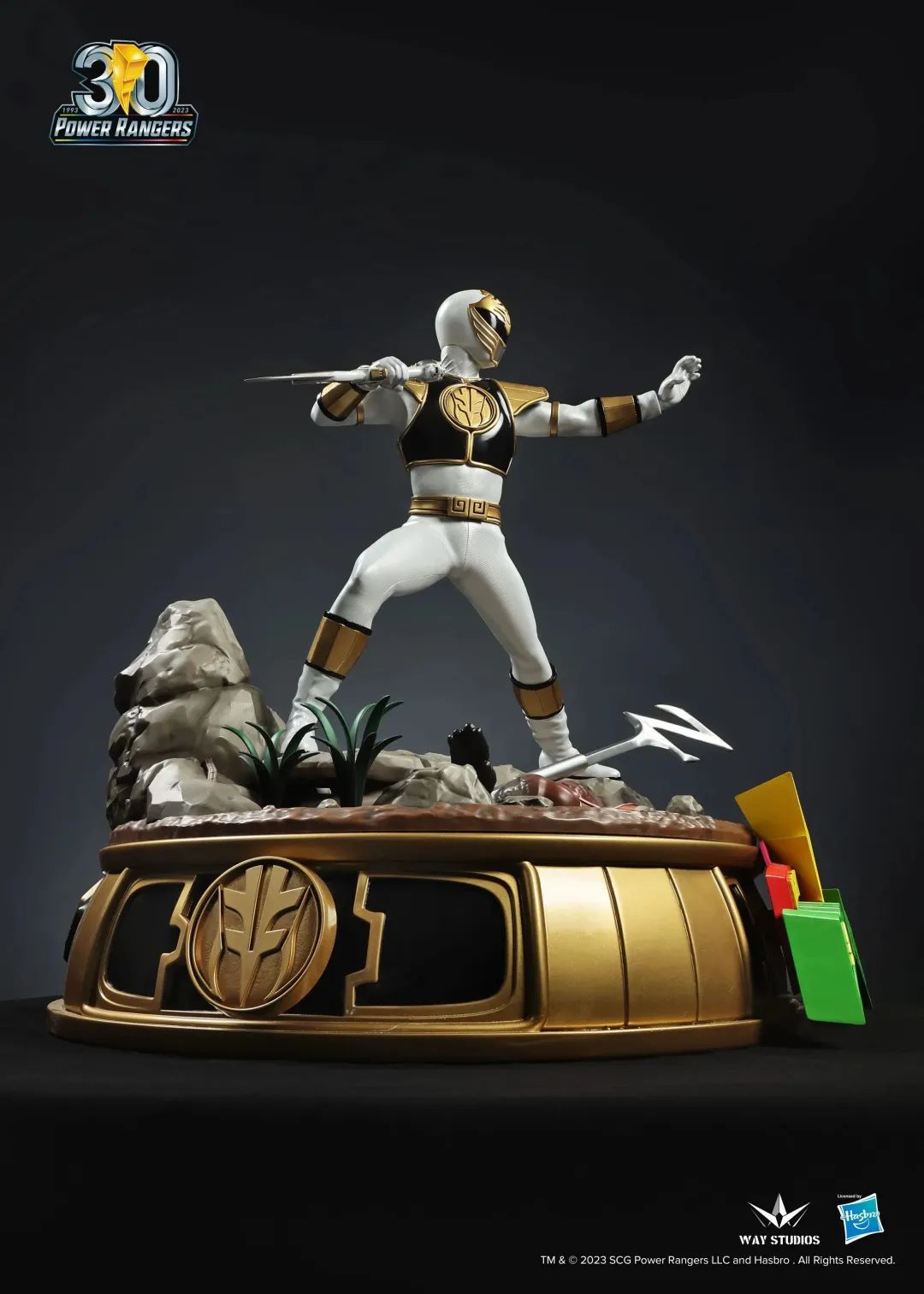 [PREORDER] WayStudios Mighty Morphin White Ranger 1/4 Scale Statue