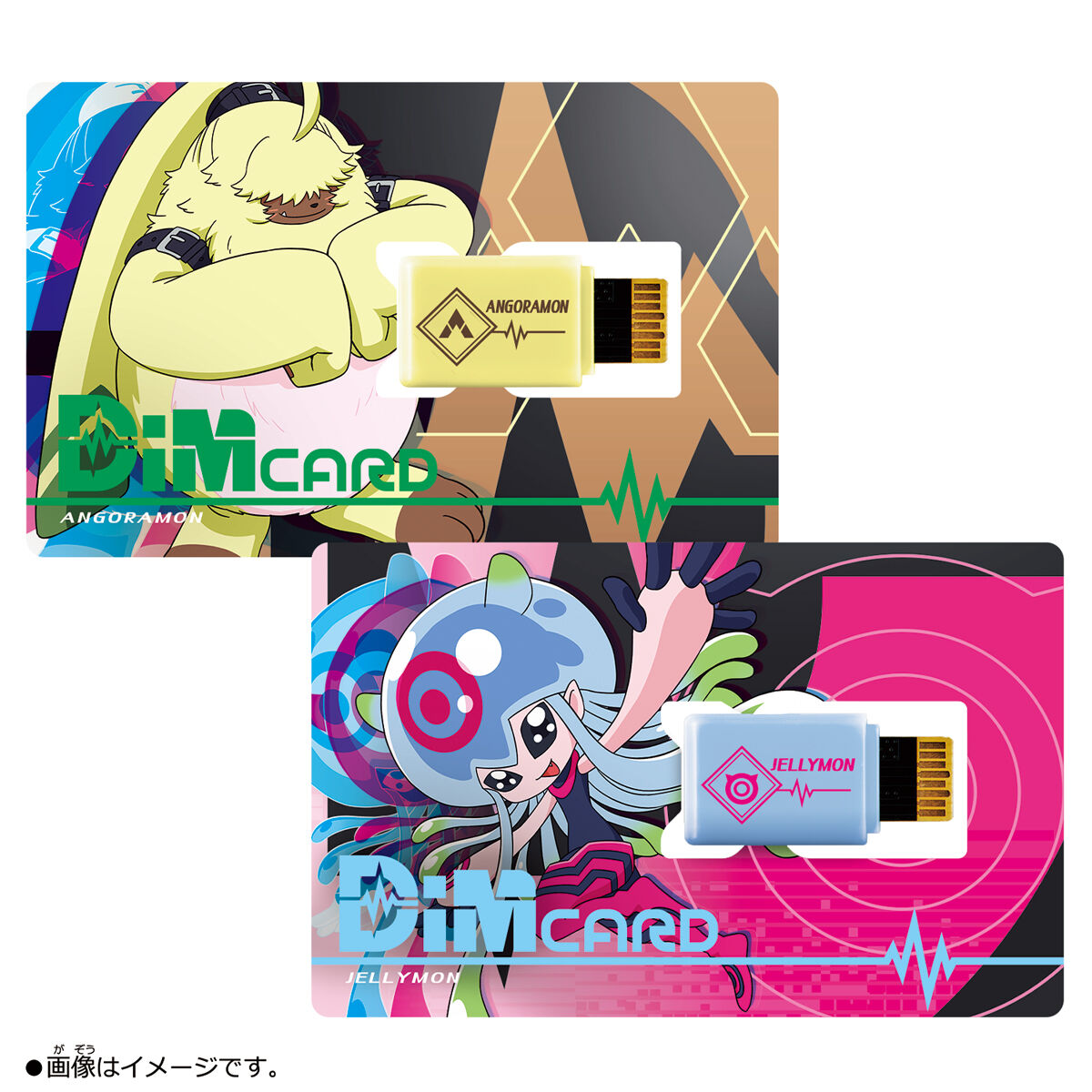 Digimon Vital Bracelet Dim Card V2 Angoramon & Jellymon