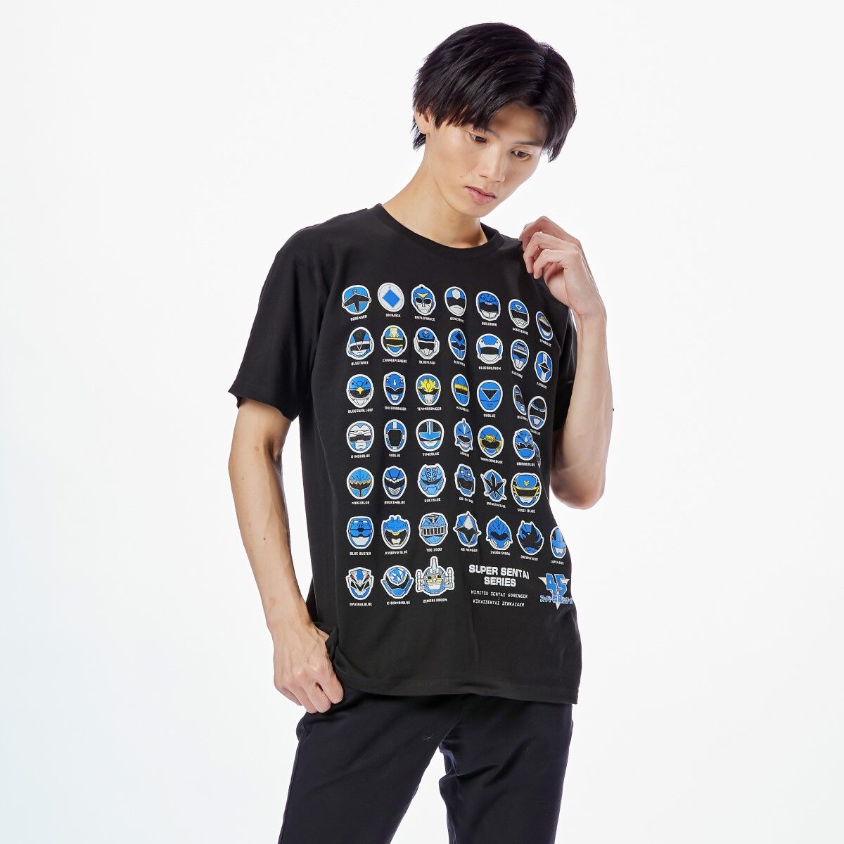 Super Sentai 45th Anniversary Blue Ranger T-Shirt