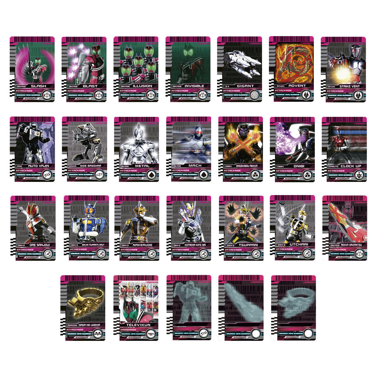 CSM Rider Card Set - Decade