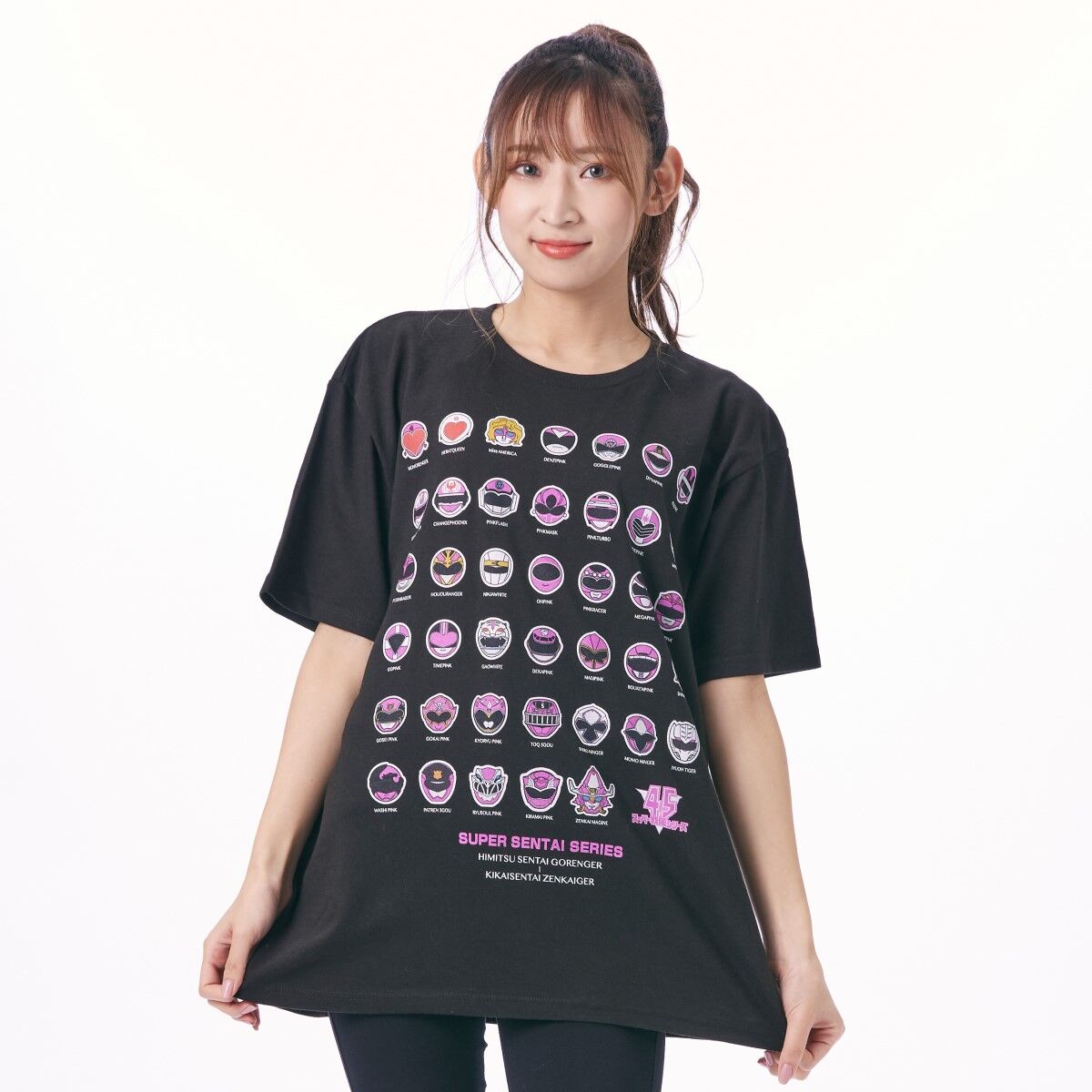 Super Sentai 45th Anniversary Pink Ranger T-Shirt