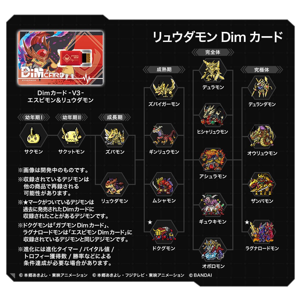 Digimon Dim Card V3 Espimon & Ryudamon