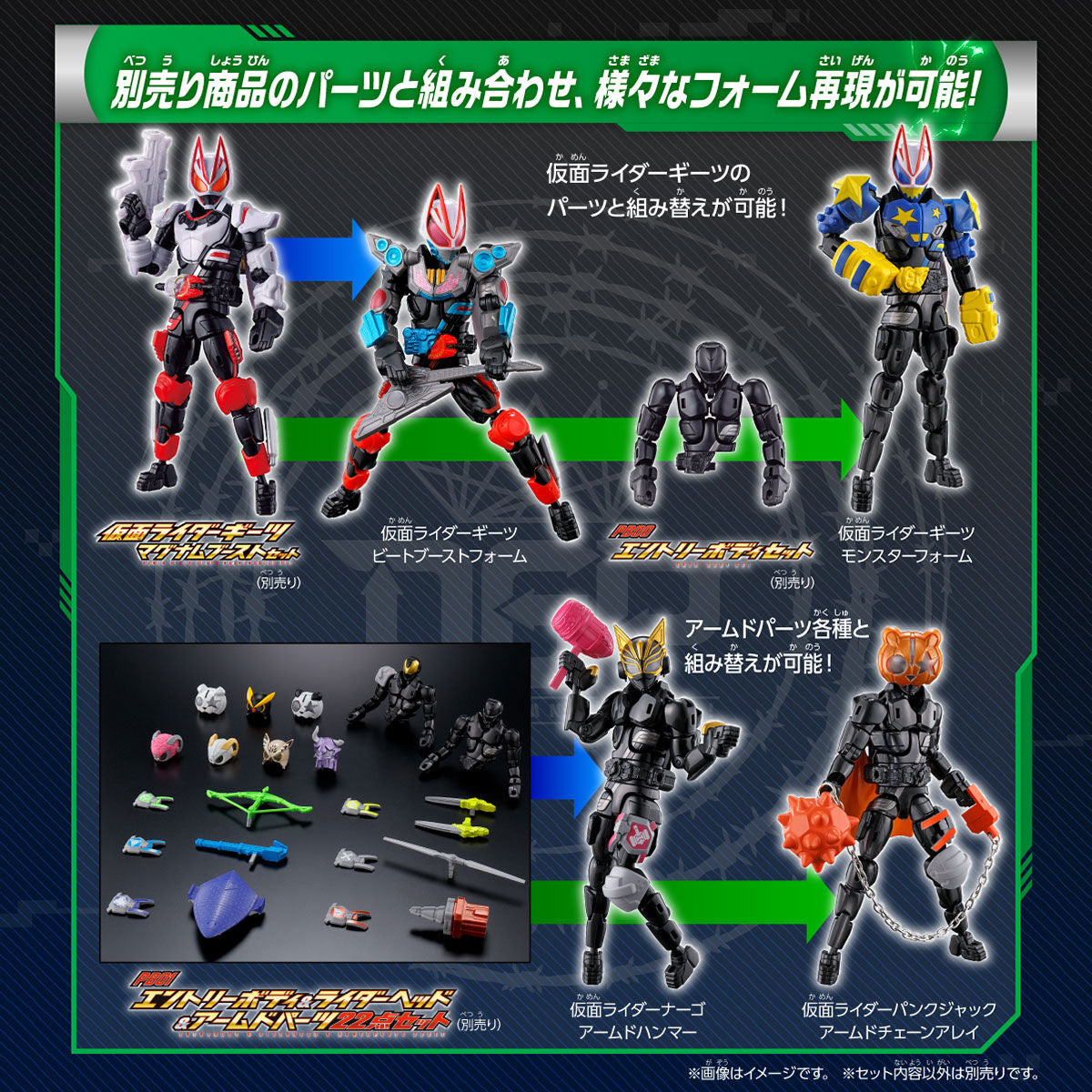 Kamen Rider Geats Revolve Change PB02 - Nago & Punkjack Set