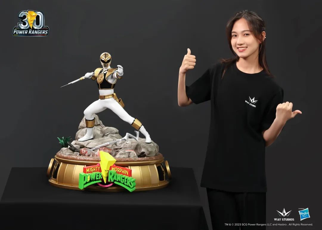 [PREORDER] WayStudios Mighty Morphin White Ranger 1/4 Scale Statue