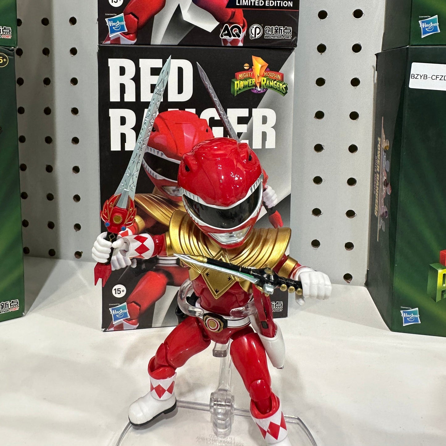 Action Q Shielded Mighty Morphin Red Ranger