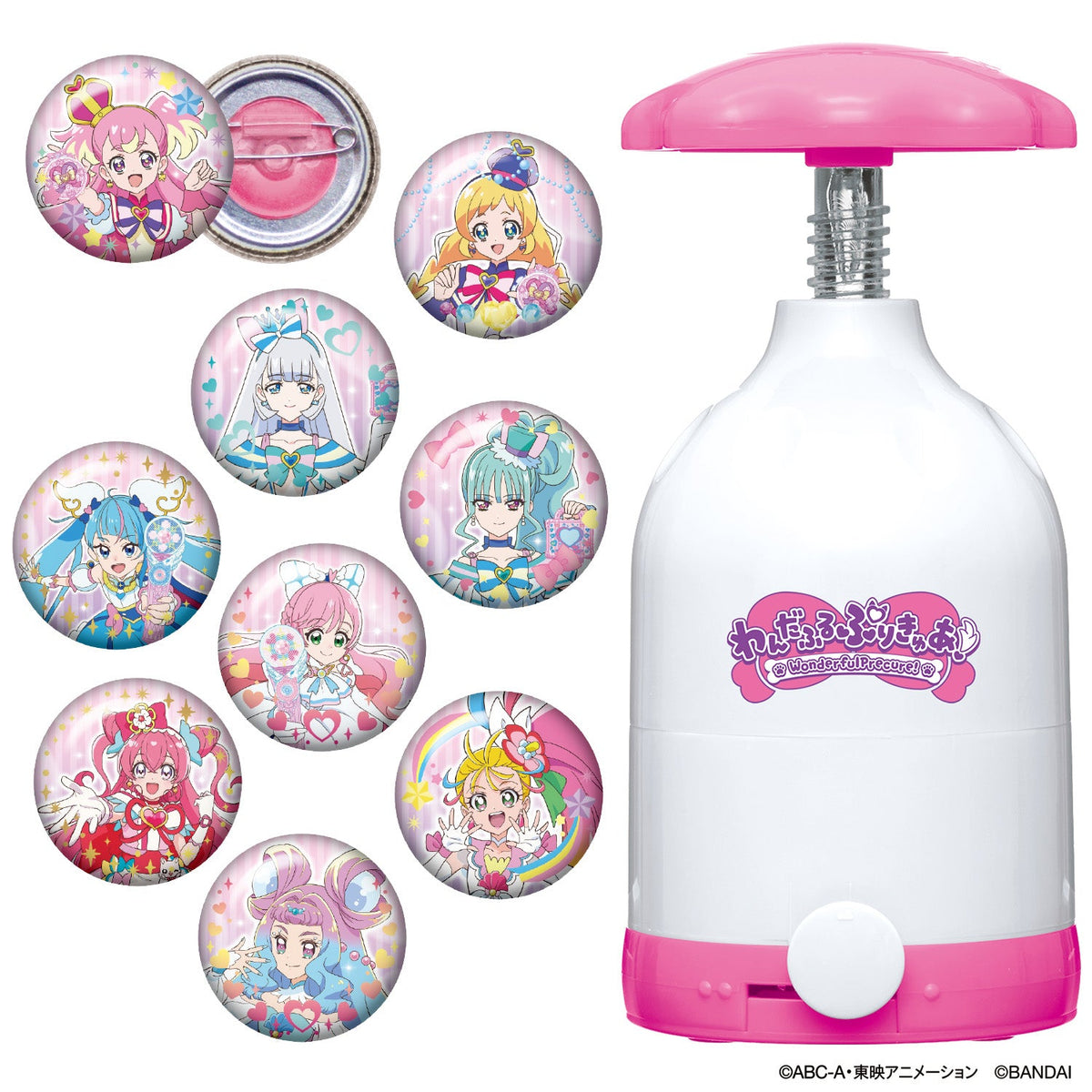 Wonderful Precure Can Badge Button Maker