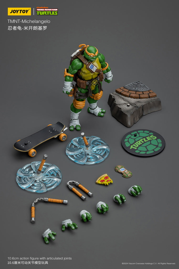 [PREORDER] JoyToy TMNT Michelangelo 1/18 Scale Figure