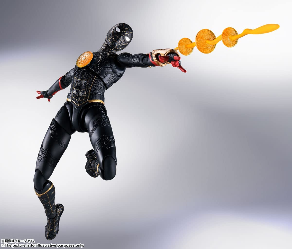 SH Figuarts Spider-Man No Way Home Black & Gold Suit