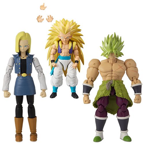 Dragon Ball Stars Wave 12 Set - Broly, Android 18 & Gotenks