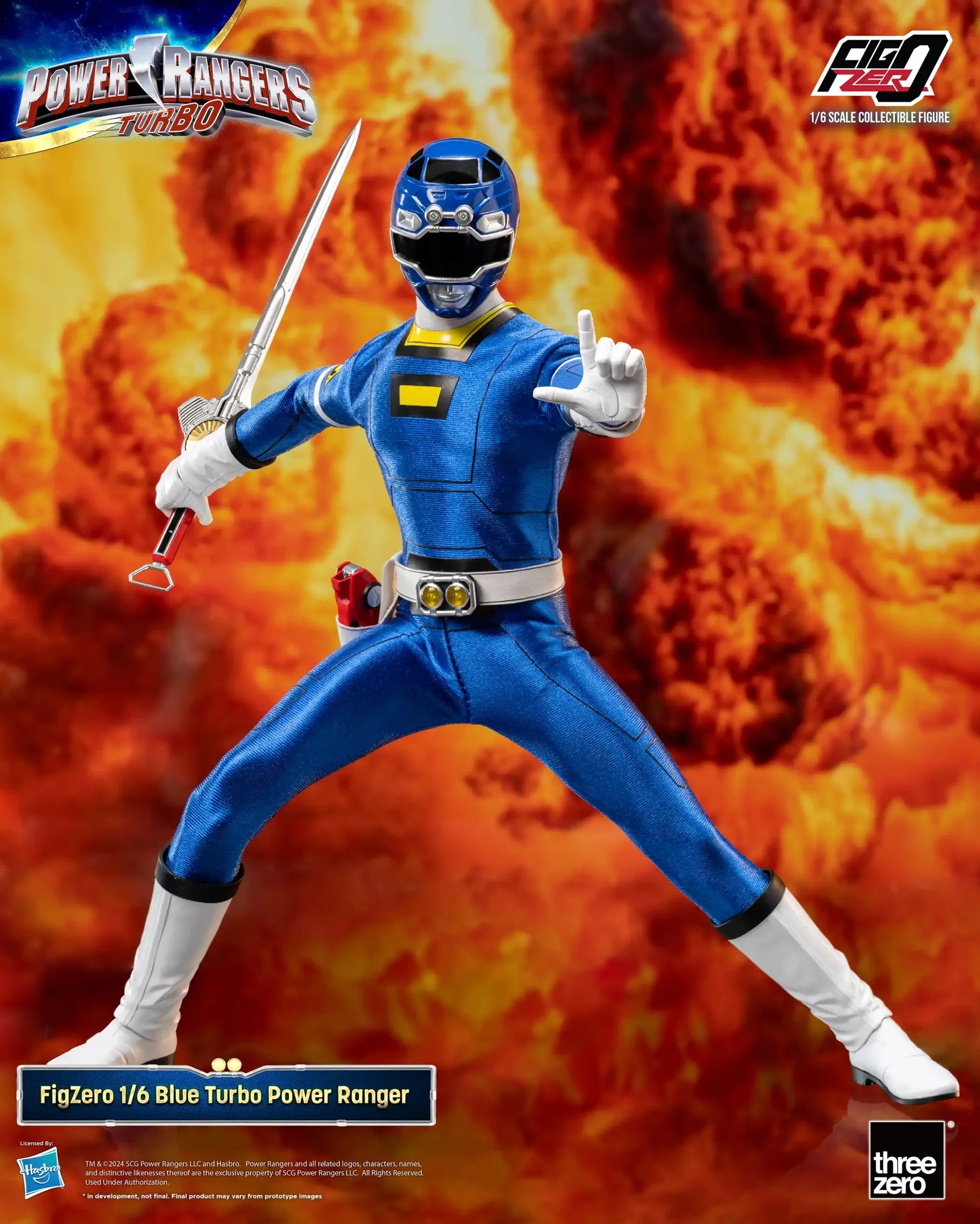 FigZero Blue Turbo Ranger - Power Rangers Turbo 1/6 Scale Figure