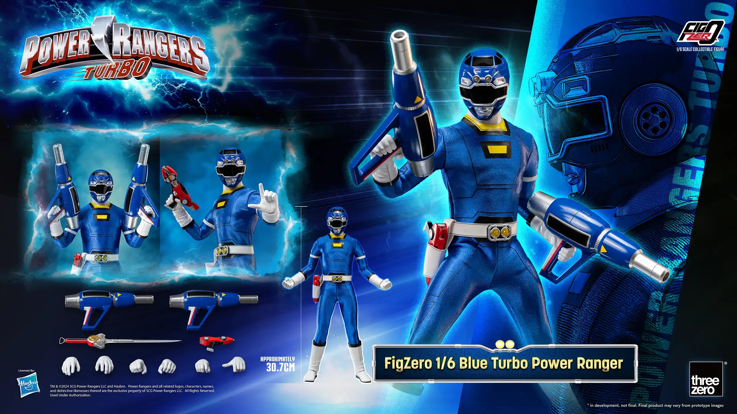 FigZero Blue Turbo Ranger - Power Rangers Turbo 1/6 Scale Figure