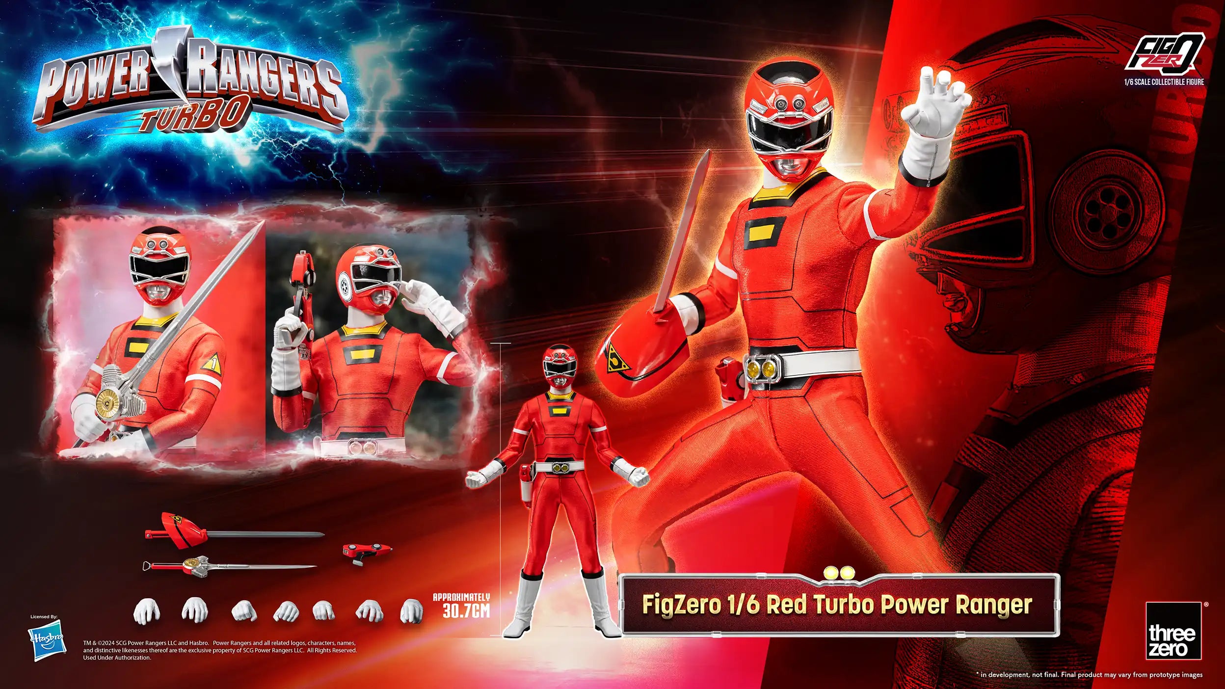 [PREORDER] FigZero Red Turbo Ranger - Power Rangers Turbo 1/6 Scale Figure