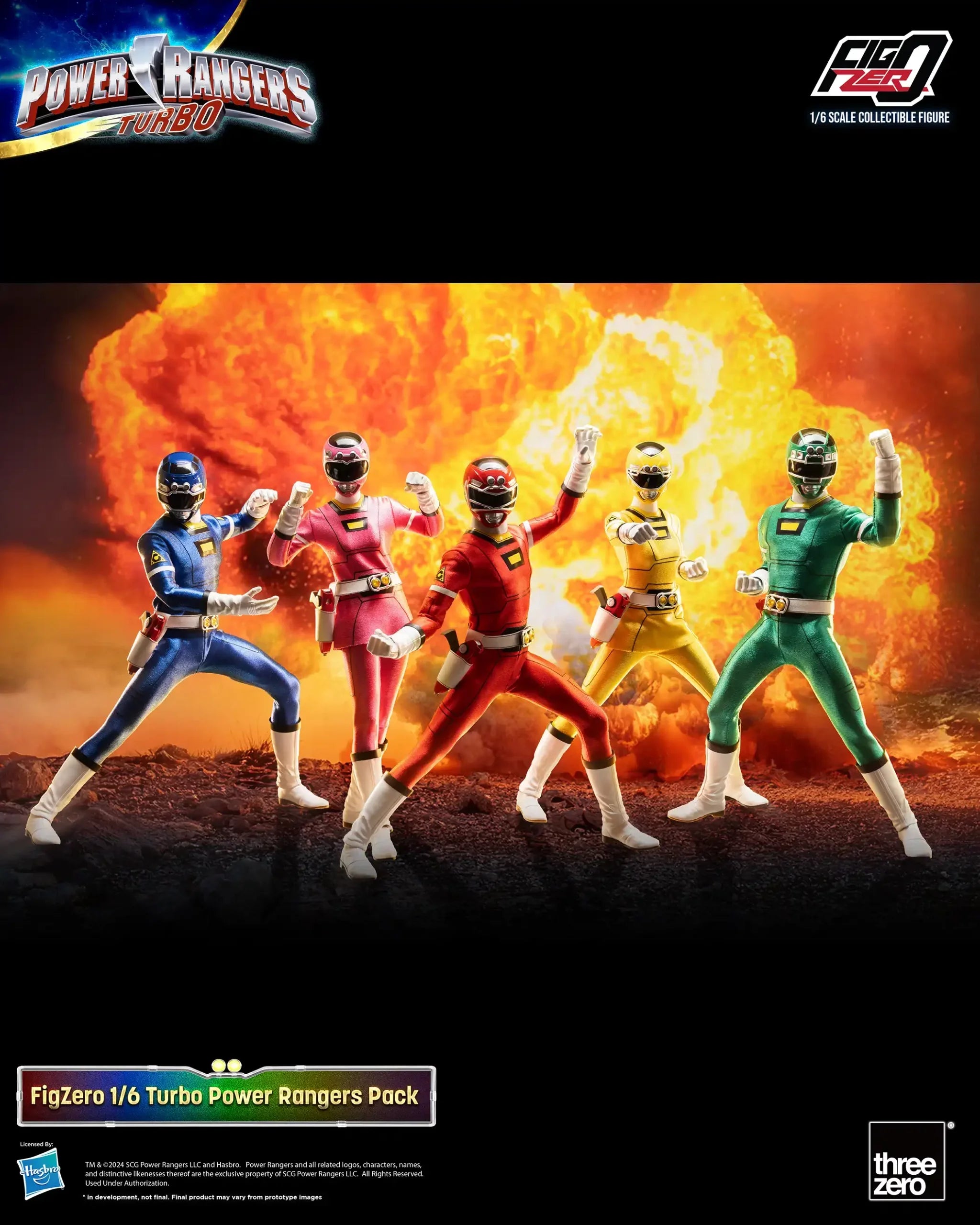 [PREORDER] FigZero Power Rangers Turbo 1/6 Scale Figure Team Pack