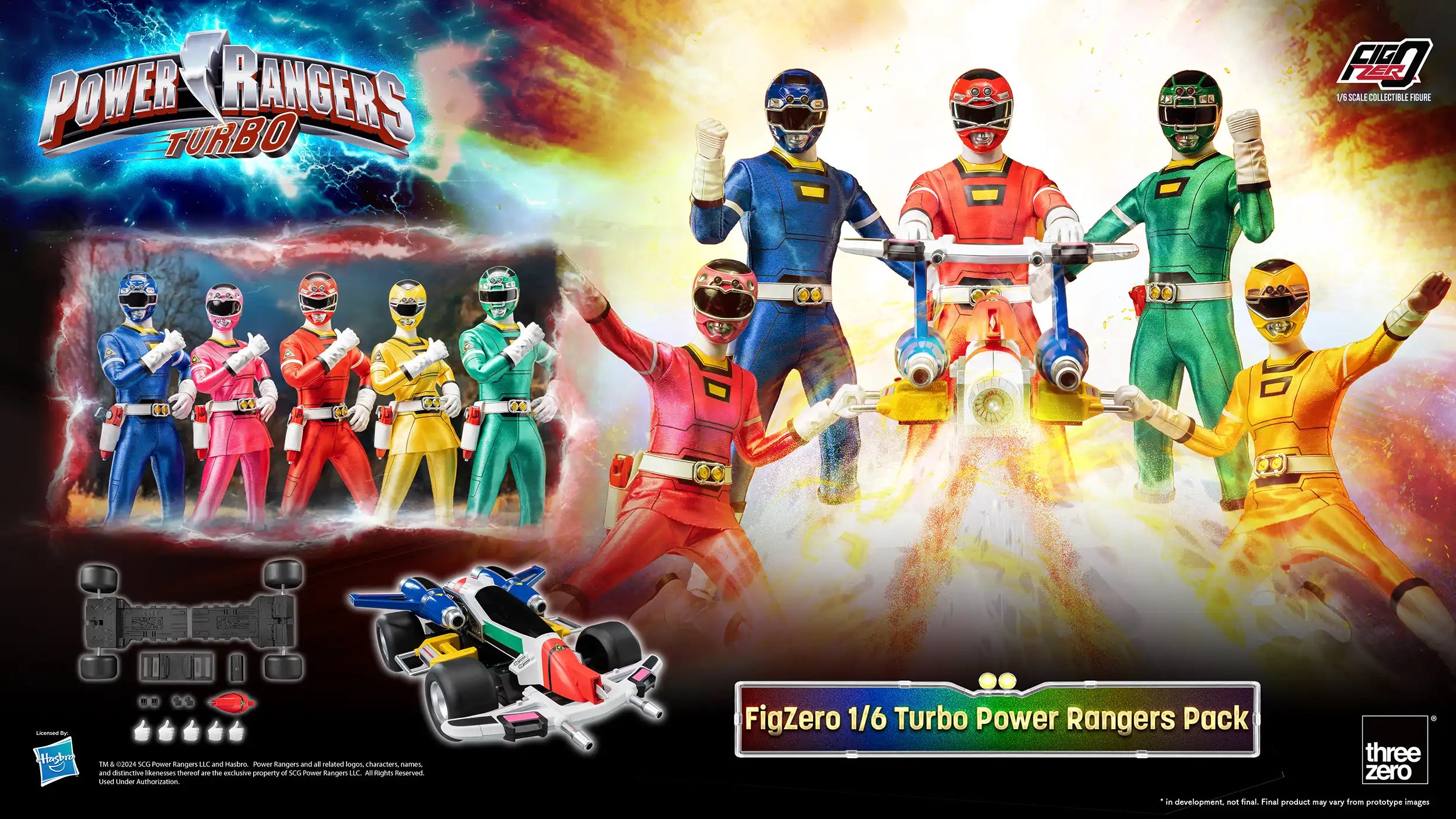 [PREORDER] FigZero Power Rangers Turbo 1/6 Scale Figure Team Pack