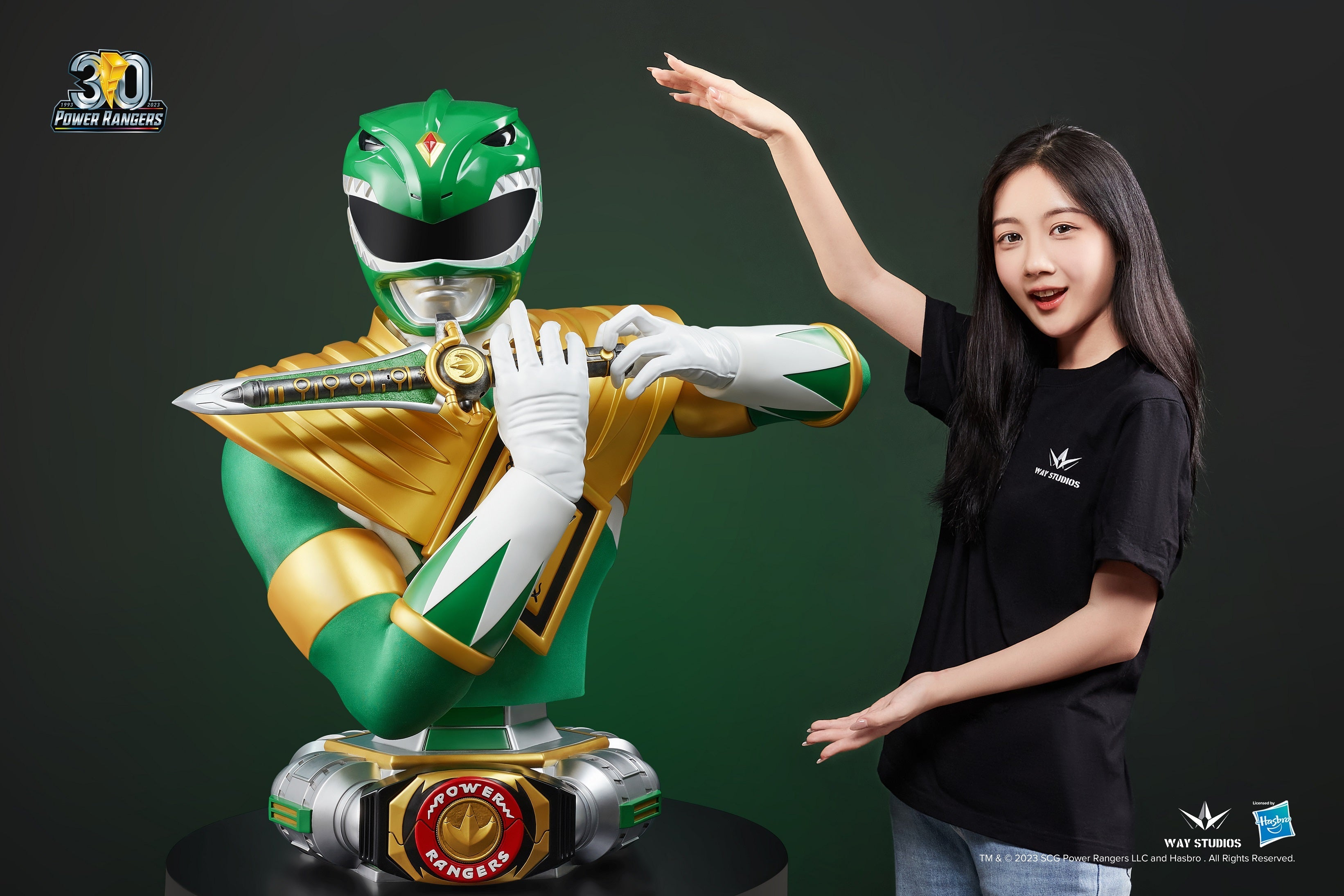 WayStudios Power Rangers Series Green Ranger Life Size Bust