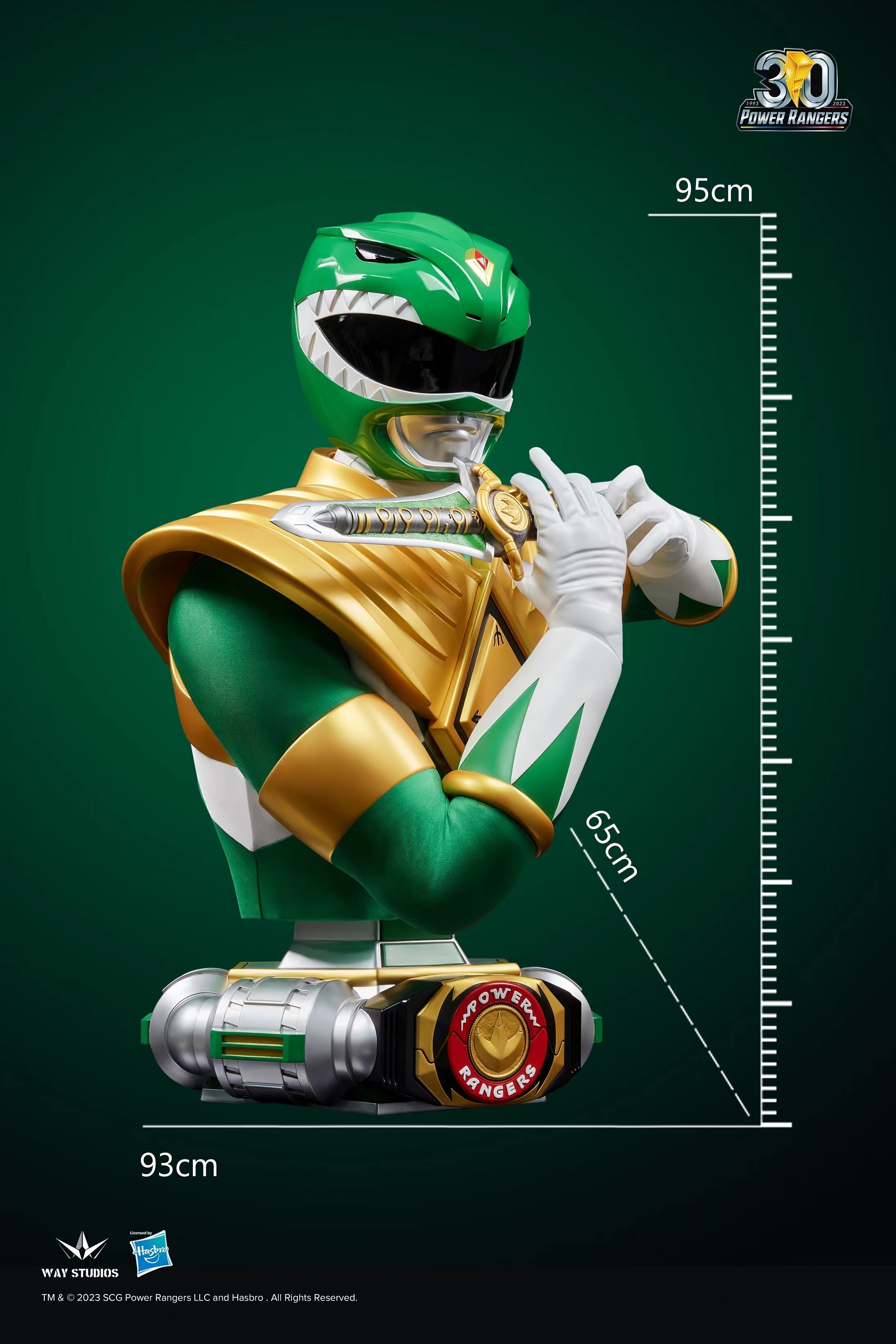 WayStudios Power Rangers Series Green Ranger Life Size Bust