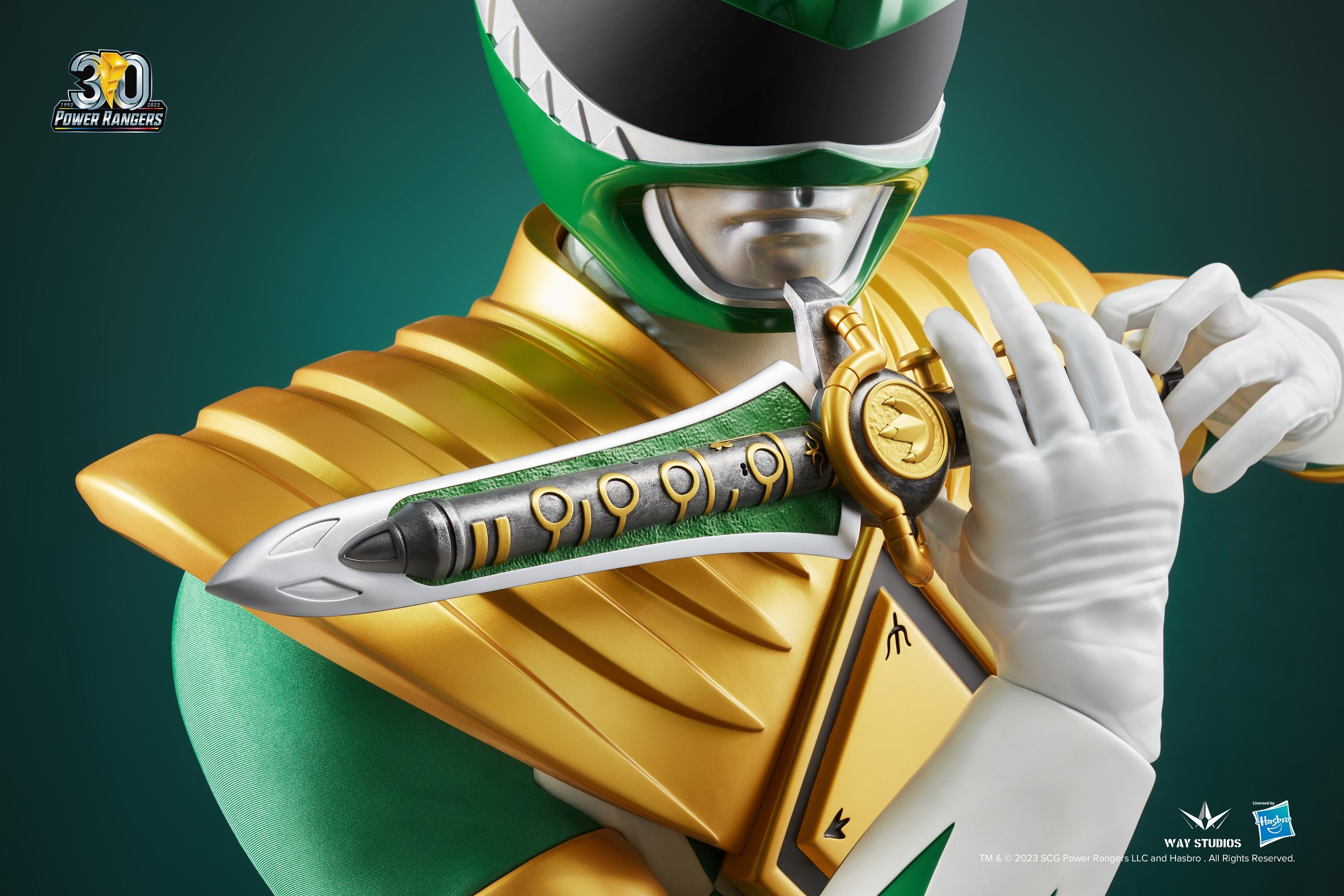 WayStudios Power Rangers Series Green Ranger Life Size Bust