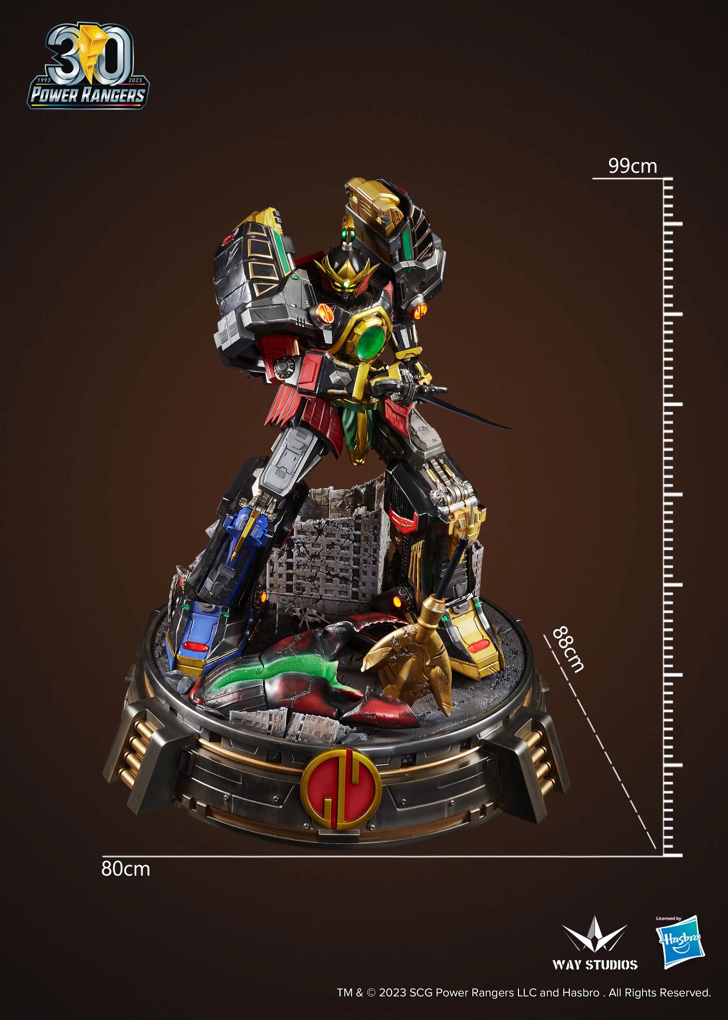 WayStudios Power Rangers Thunder Megazord Statue