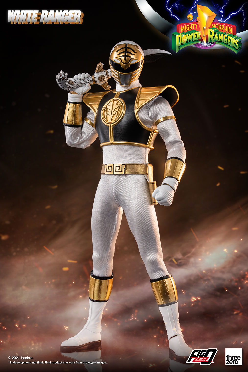 ThreeZero White Ranger 1/6 Scale Action Figure