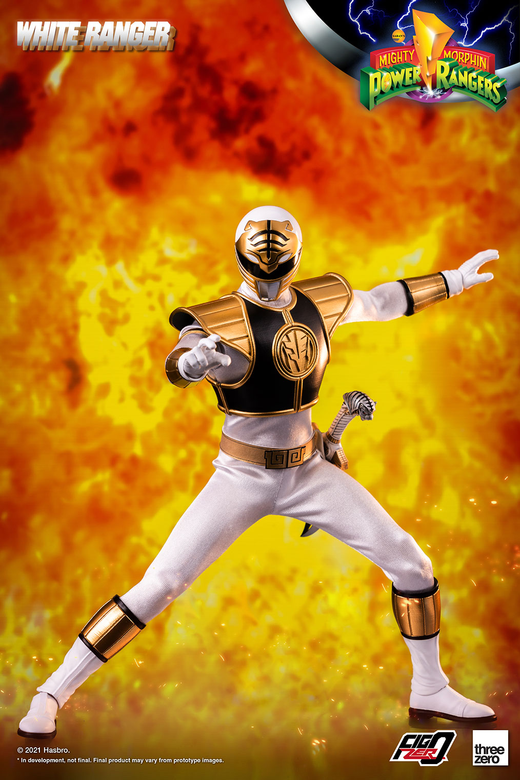 ThreeZero White Ranger 1/6 Scale Action Figure