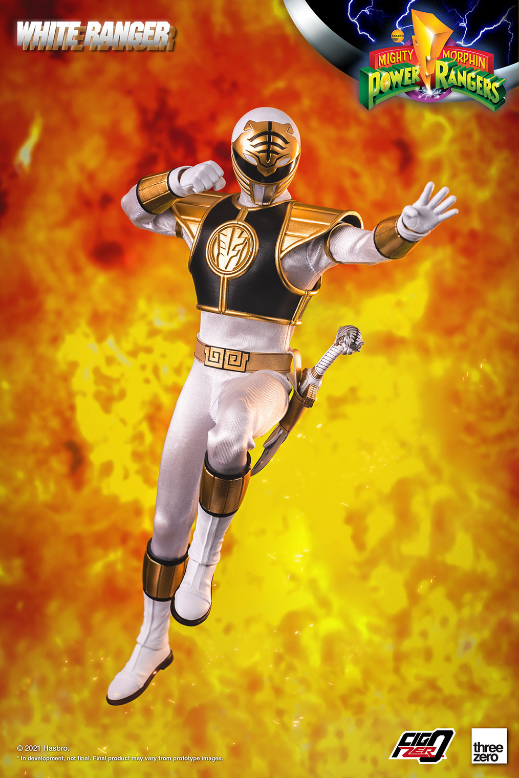 ThreeZero White Ranger 1/6 Scale Action Figure