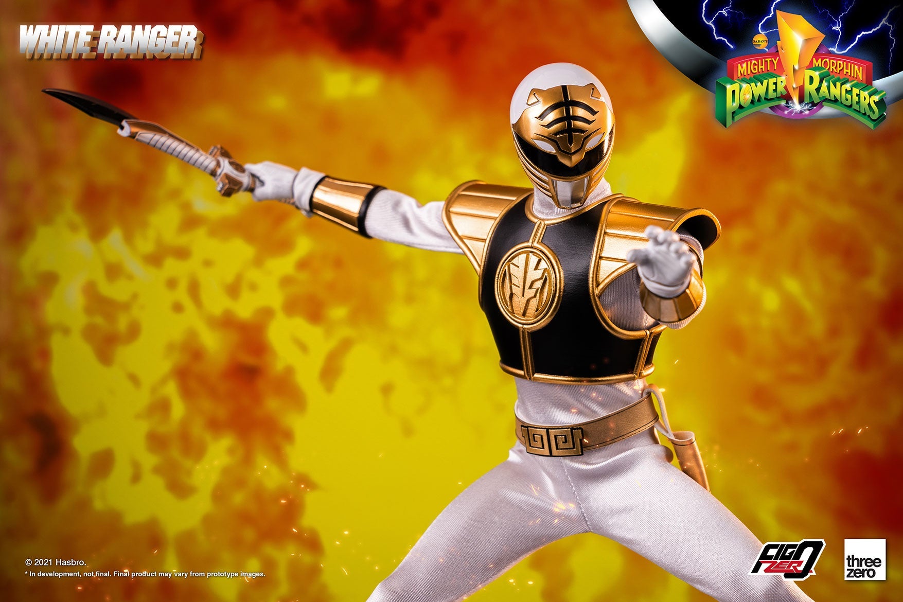 ThreeZero White Ranger 1/6 Scale Action Figure