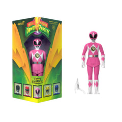 SDCC 2023 Pink Ranger Triangle Box ReAction Figure