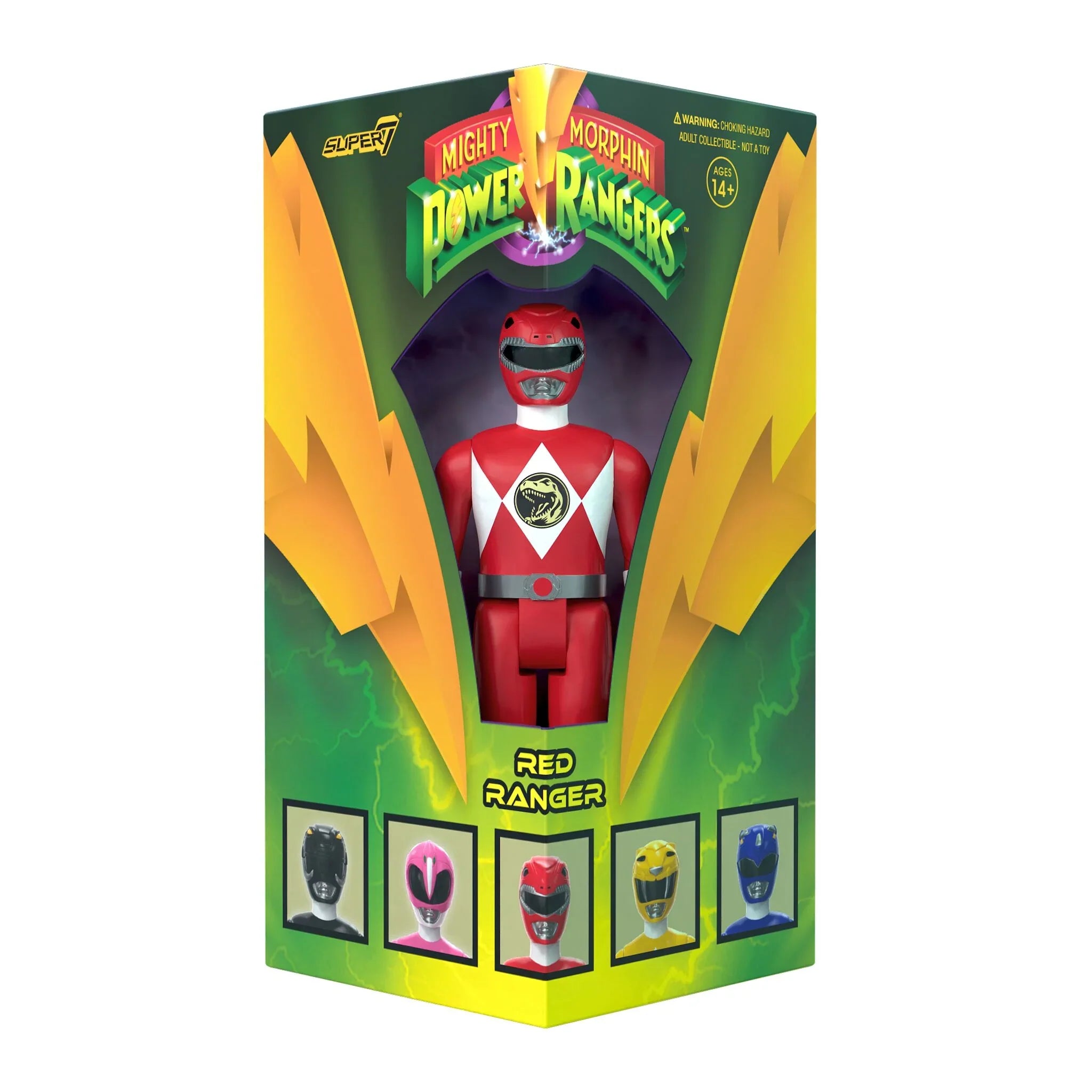 SDCC 2023 Red Ranger Triangle Box ReAction Figure