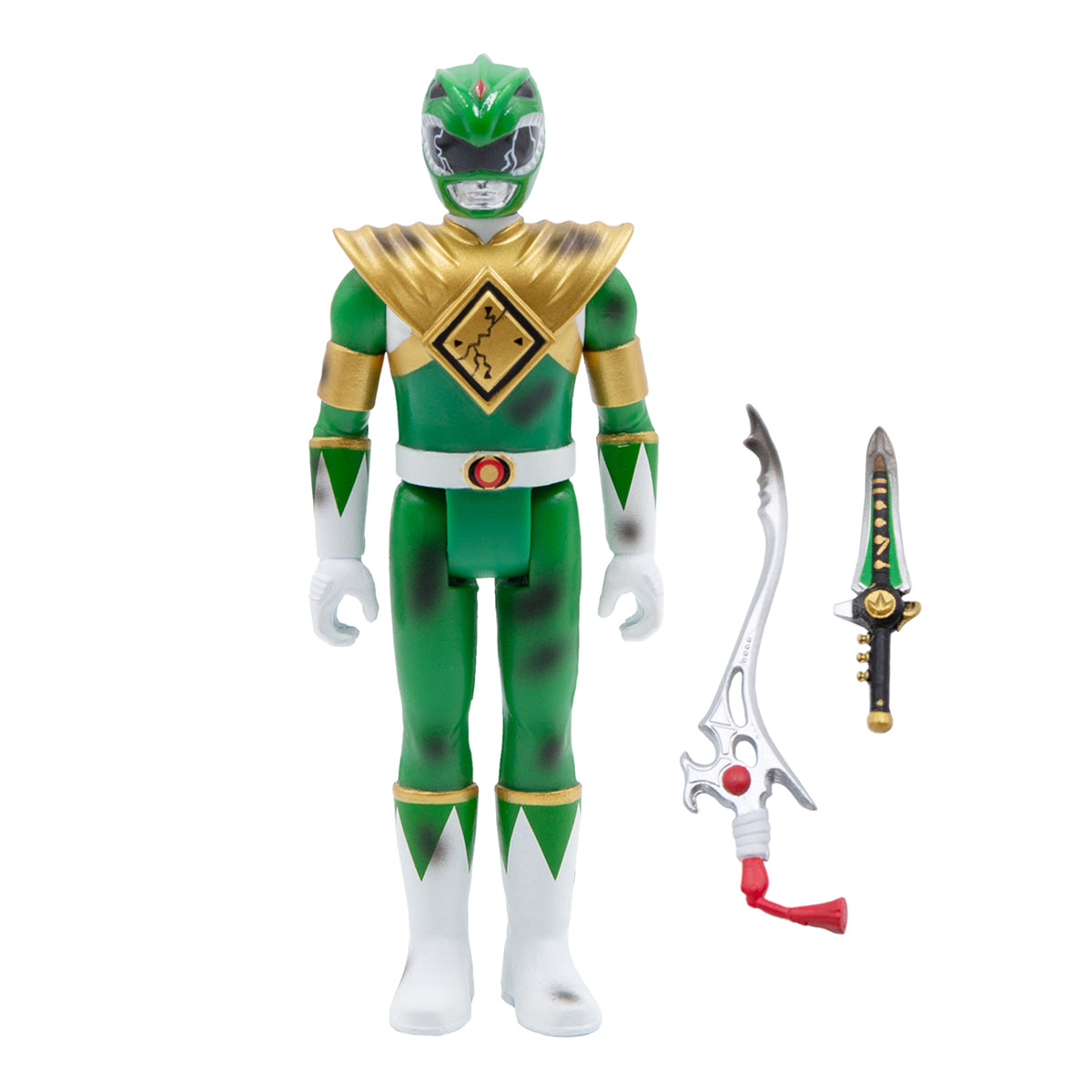 Power Rangers Battle Damaged Green Ranger ReAction Figure