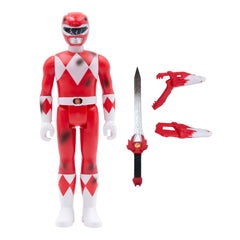 Power Rangers Battle Damaged Red Ranger ReAction Figure