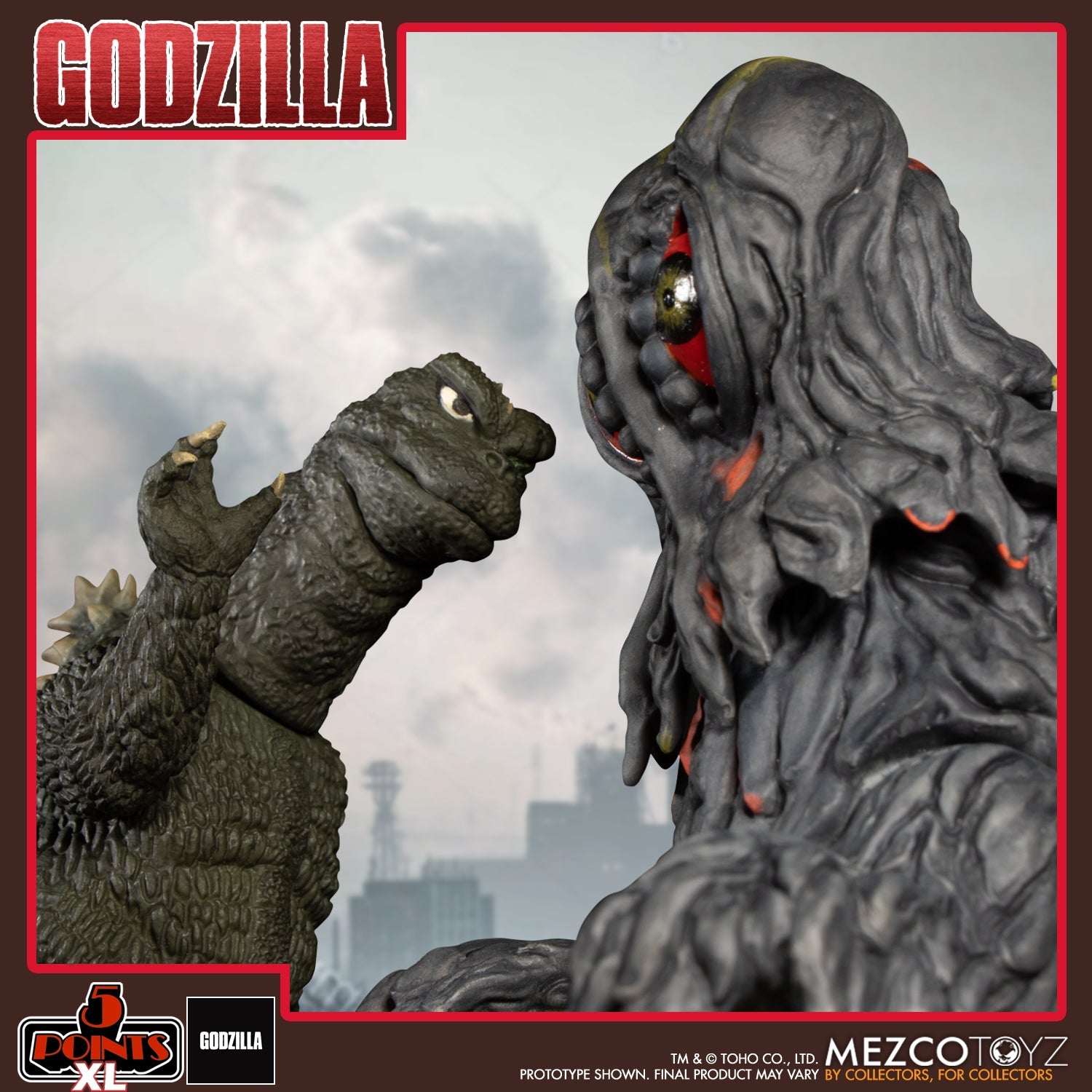 Mezco 5 Points XL Godzilla vs Hedorah Box Set