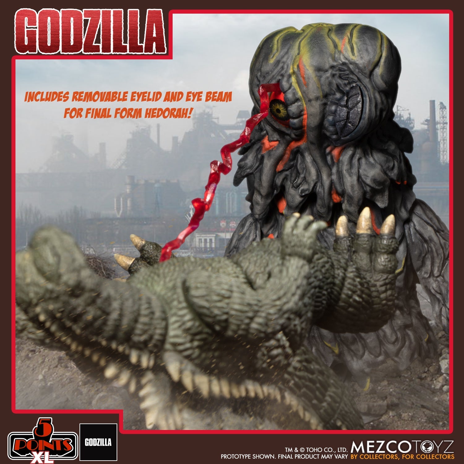 Mezco 5 Points XL Godzilla vs Hedorah Box Set