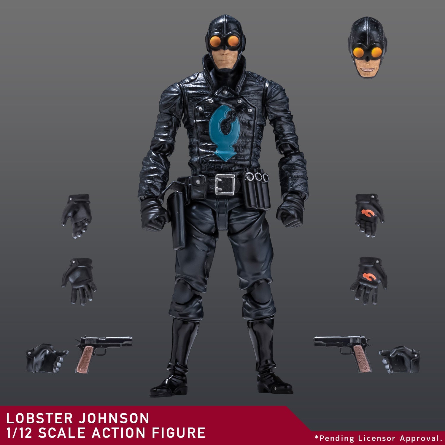 Hellboy Lobster Johnson 1/12 Scale Action Figure