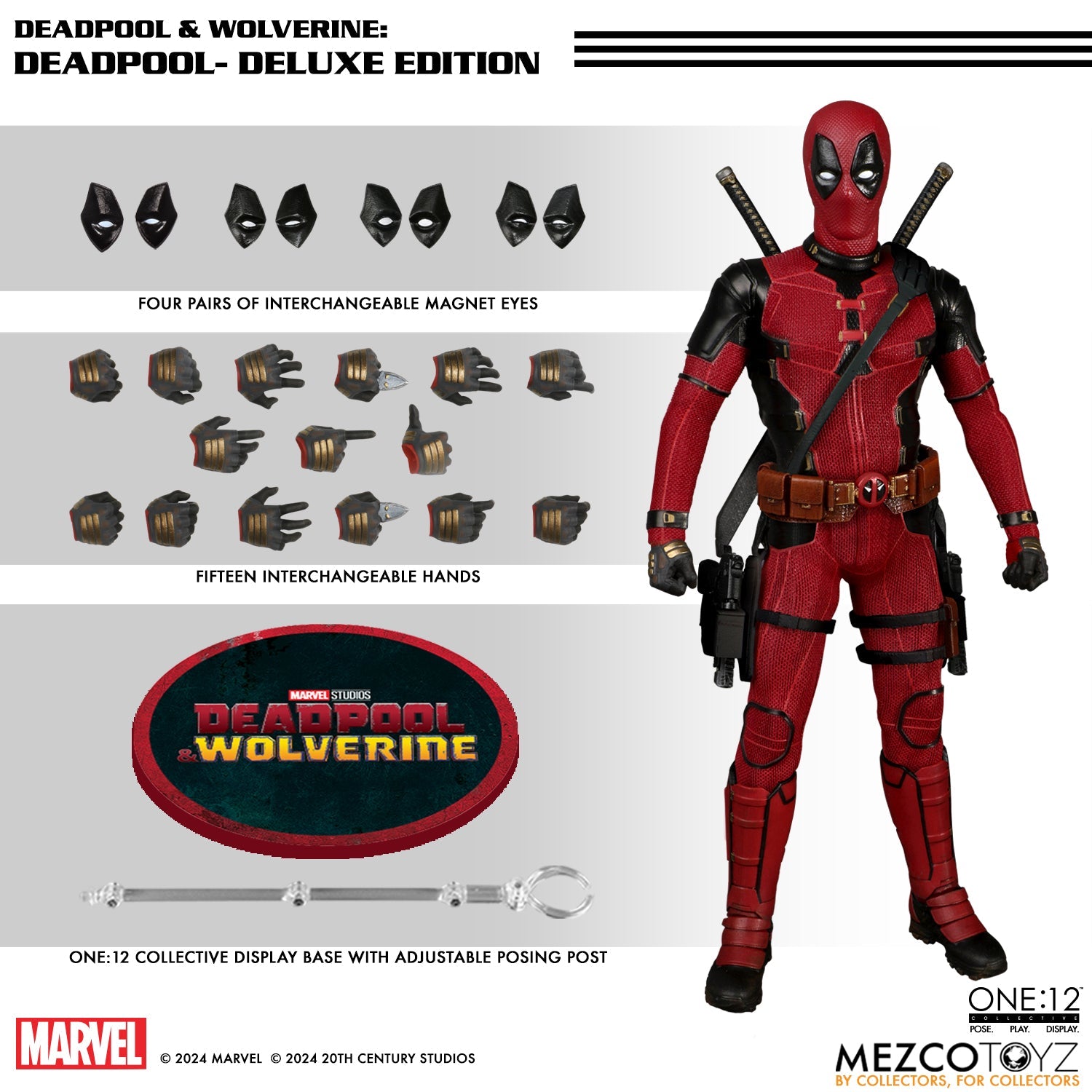 Mezco One:12 Collective Deadpool DLX Action Figure - Deadpool & Wolverine