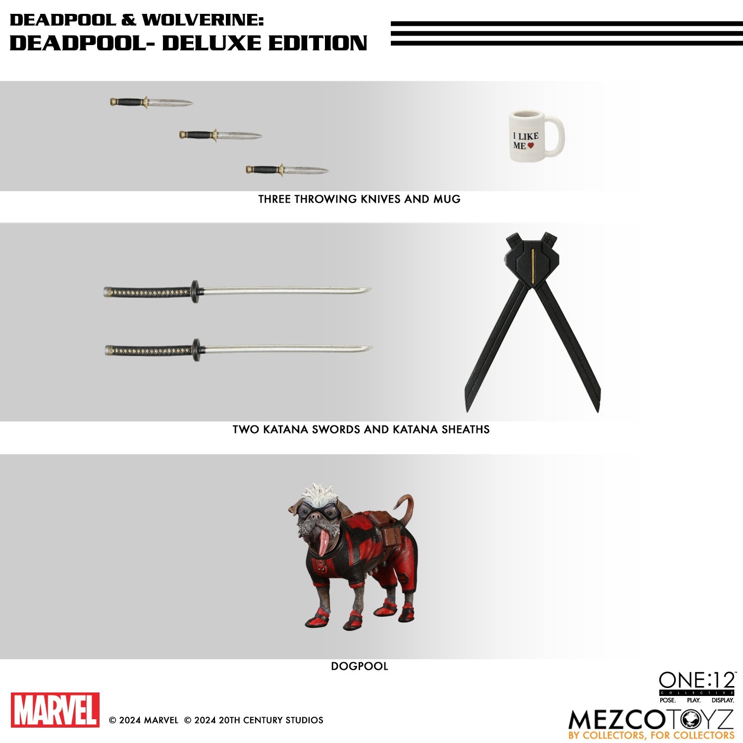 Mezco One:12 Collective Deadpool DLX Action Figure - Deadpool & Wolverine