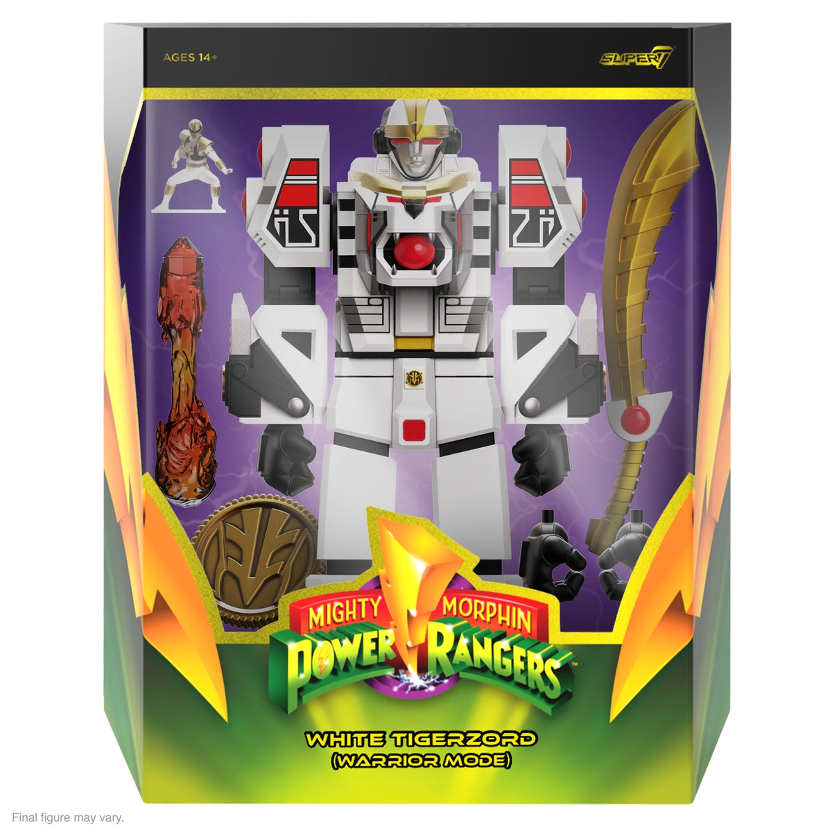 Power Rangers Ultimates! Wave 4 - White Tigerzord (Warrior Mode)