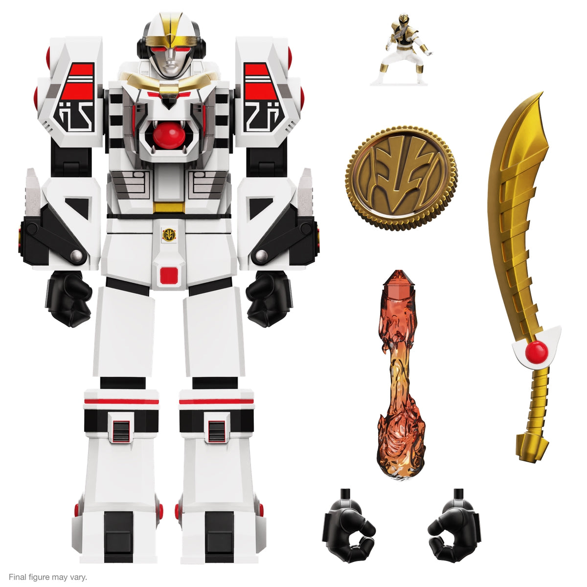 Power Rangers Ultimates! Wave 4 - White Tigerzord (Warrior Mode)