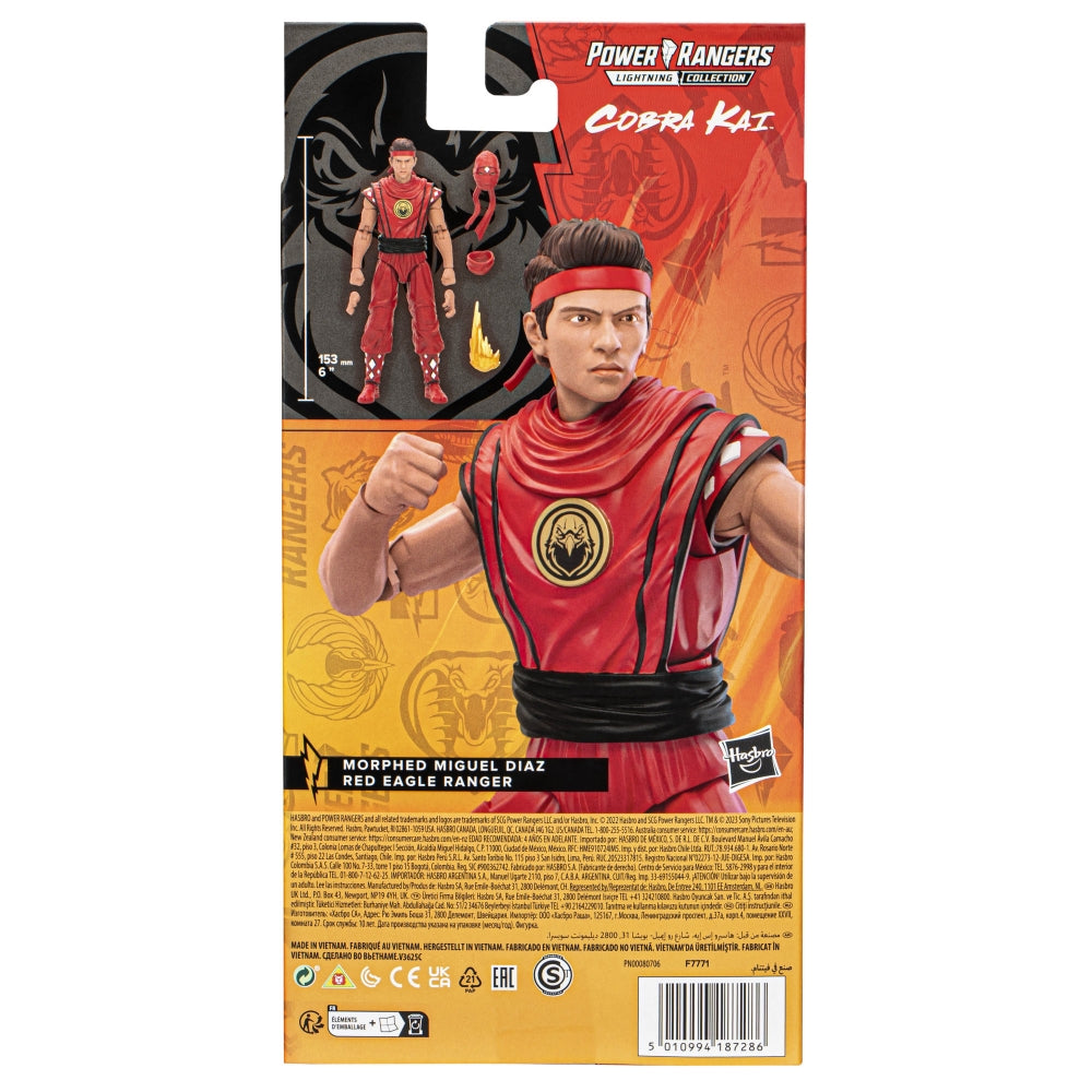 Lightning Collection Cobra Kai Miguel Diaz Morphed Red Eagle Ranger