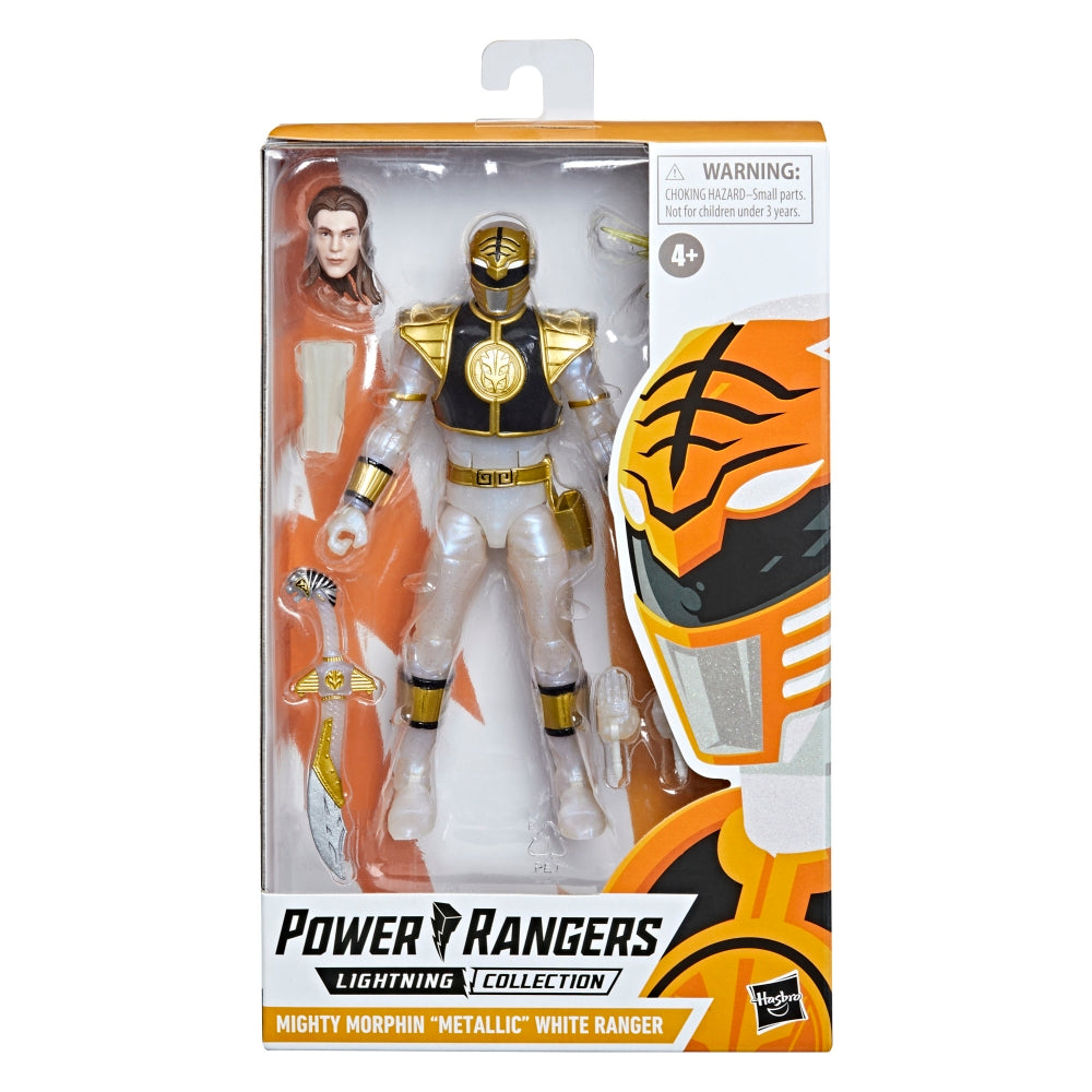 Lightning Collection Mighty Morphin Metallic White Ranger