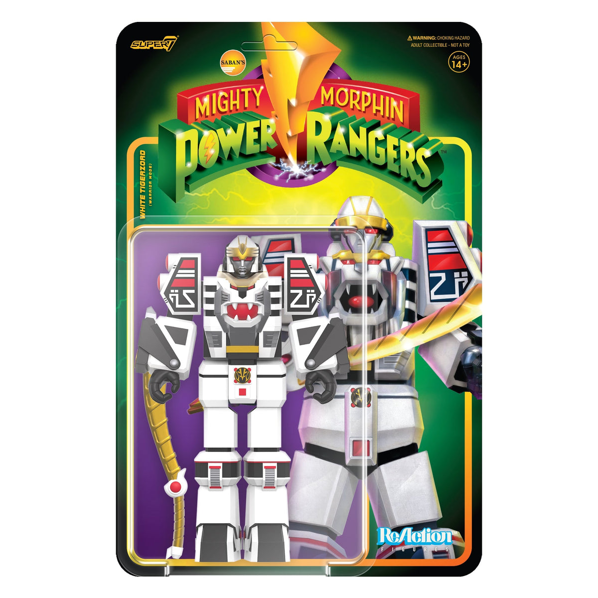 Power Rangers ReAction Figure Wave 4 - White Tigerzord (Warrior Mode)